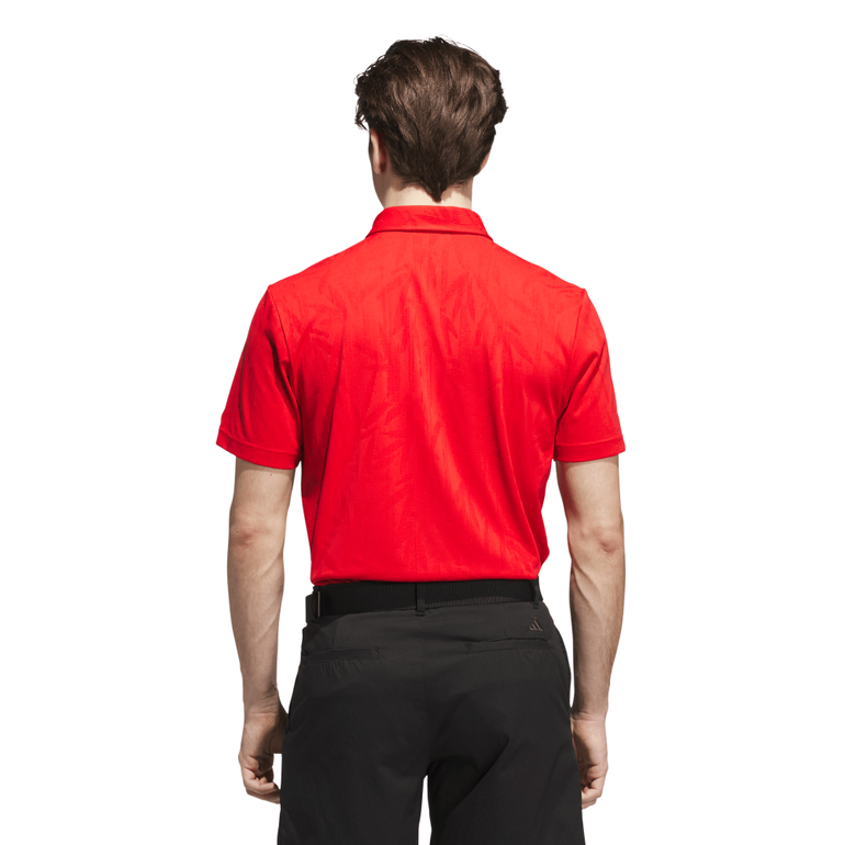 Adidas Men's Go-To Textured Polo - Collegiate Red