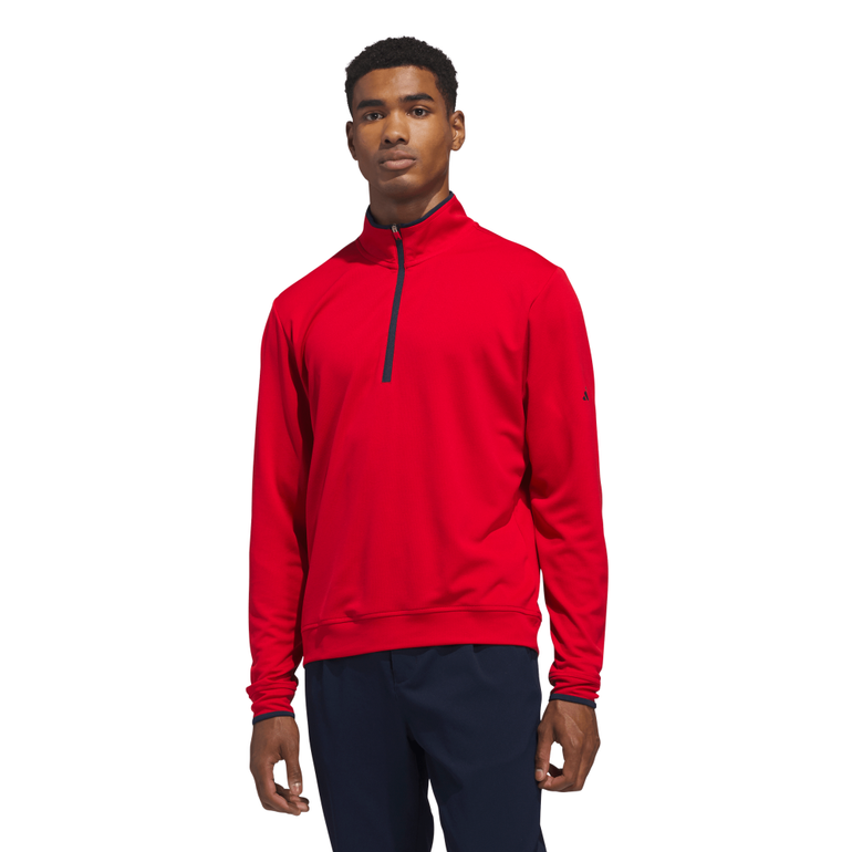 Adidas Men's Lightweight 1/4 Zip - Collegiate Red