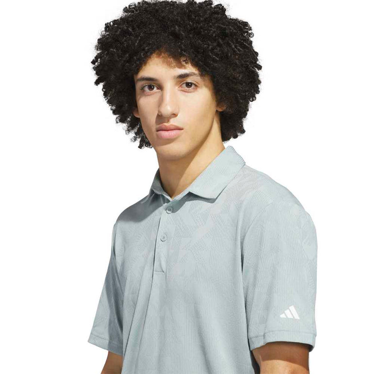 Adidas Men's Ultimate Textured Jacquard Polo