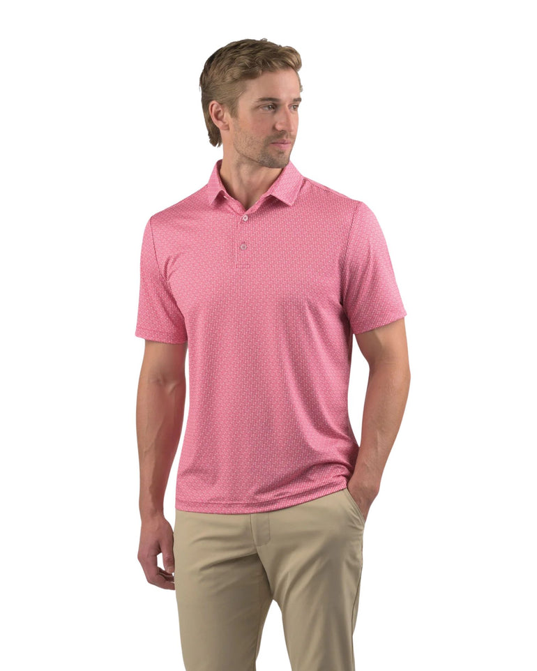 Good Good Golf Men's Port of Pink Polo
