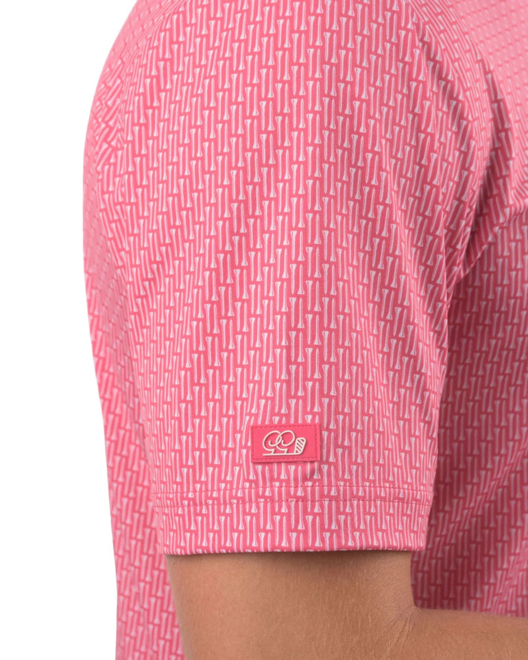 Good Good Golf Men's Port of Pink Polo