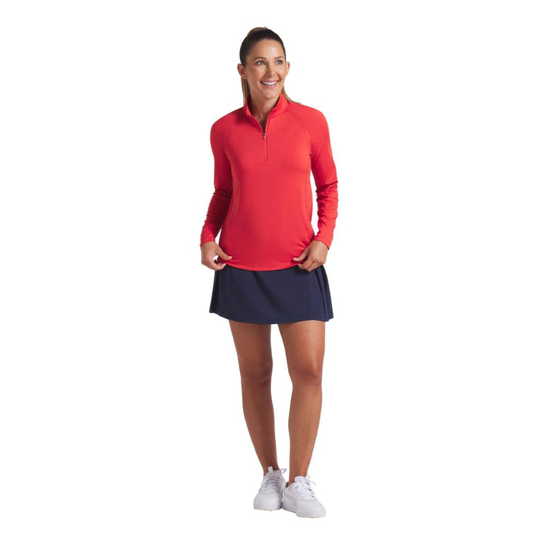 Puma Women's You-V Solid 1/4 Zip Pullover