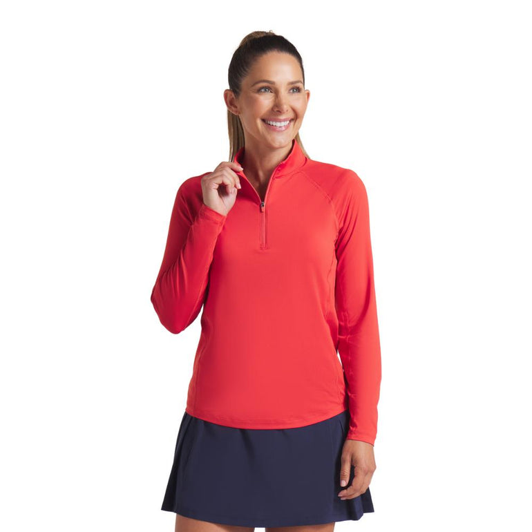 Puma Women's You-V Solid 1/4 Zip Pullover