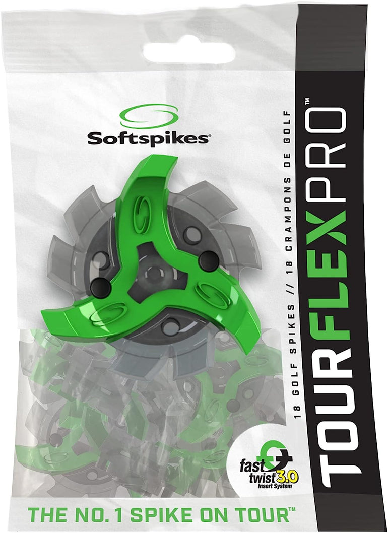 Softspikes Tour Flex Pro Fast Twist 3.0 Golf Spikes – 18 Count