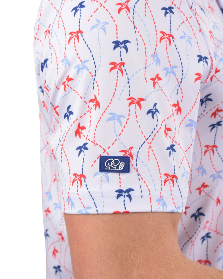 Good Good Golf Men's Tracer Palm Polo