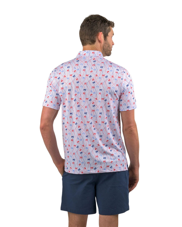 Good Good Golf Men's Tracer Palm Polo