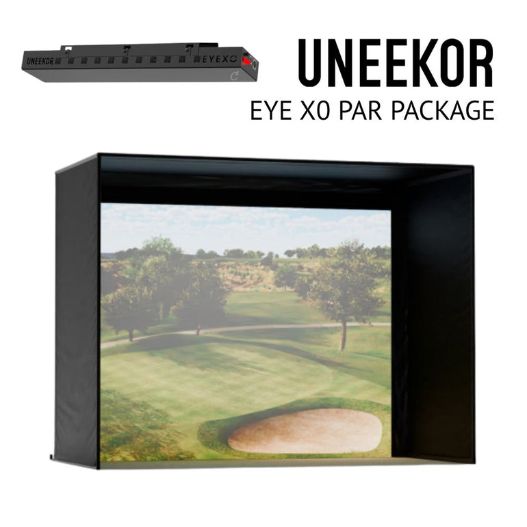 Uneekor Eye XO Curved Golf Simulator Package