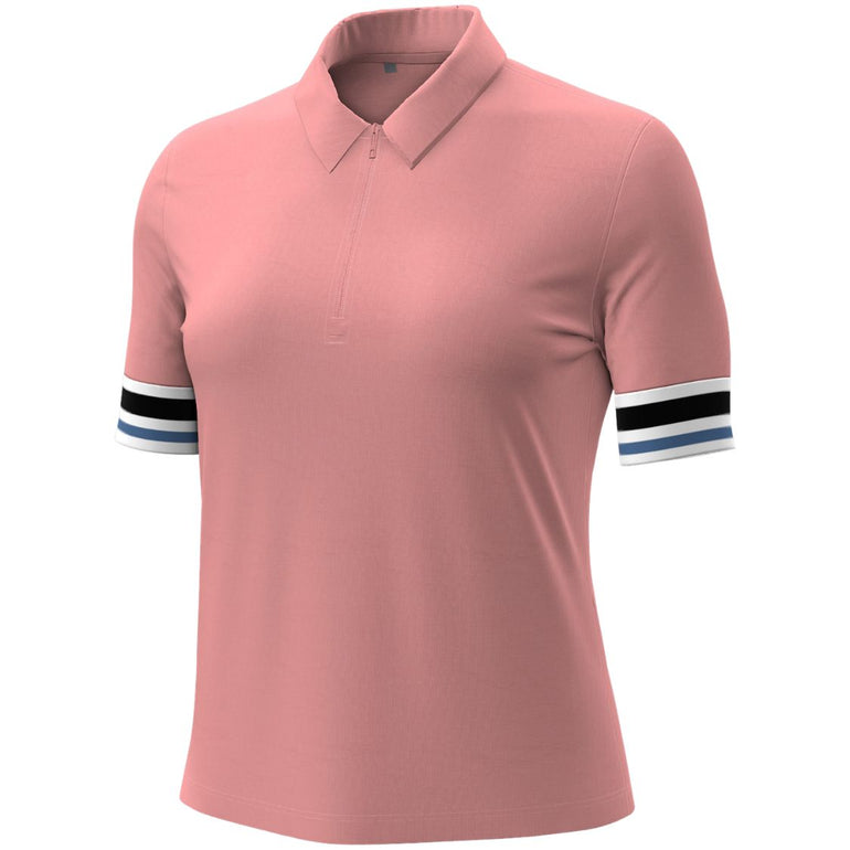 Under Armour Women's Aura Cuff Short Sleeve Polo 26 - Posh Pink