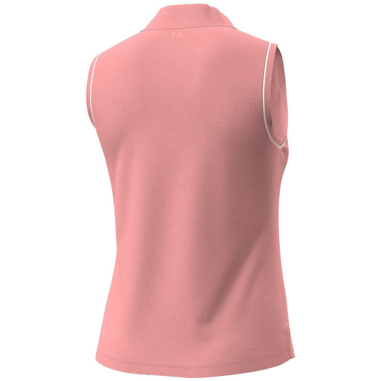 Under Armour Women's Aura Solid Sleeveless Polo 26 - Posh Pink