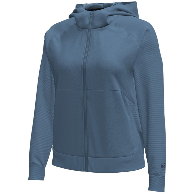 Under Armour Women's Drive Midlayer Full Zip Hoodie 26 - Aegean Blue