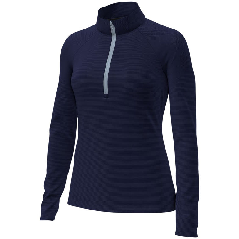 Under Armour Women's Fusion Ottoman Quarter Zip Pullover 26 - Midnight Navy
