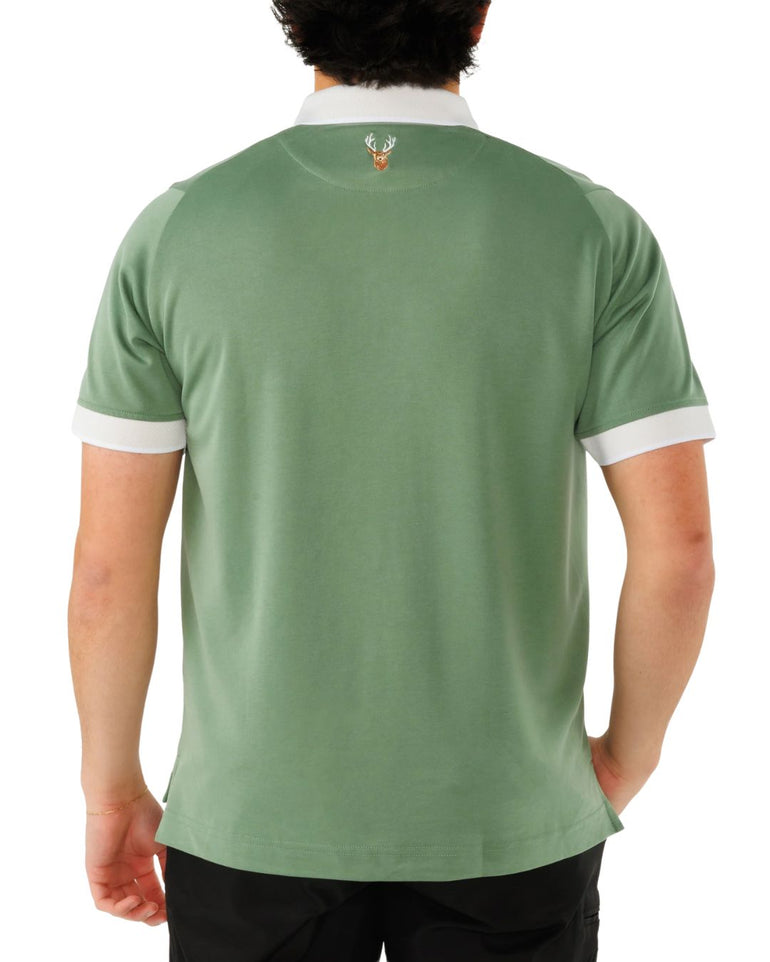 Waggles Men's Whitetail Habitat Polo