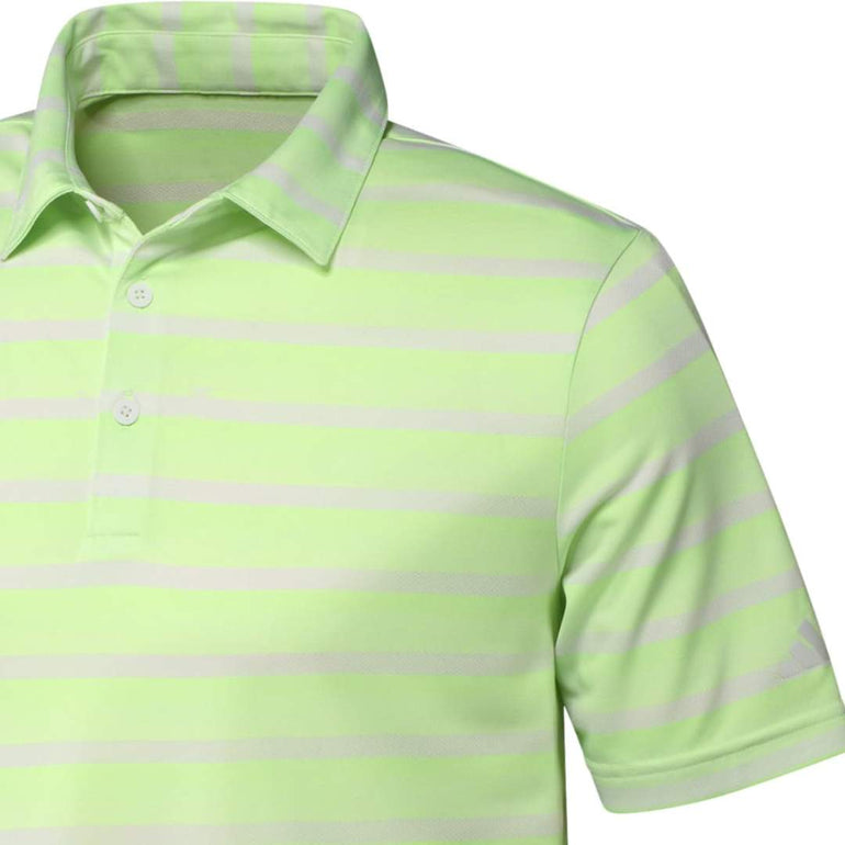 Adidas Men's 2-Color Stripe Polo 2024 - Green Spark