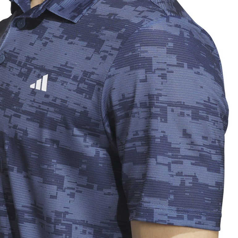 Adidas Men's Ultimate365 Heat.Rdy Stripe Polo 24 - Preloved Ink