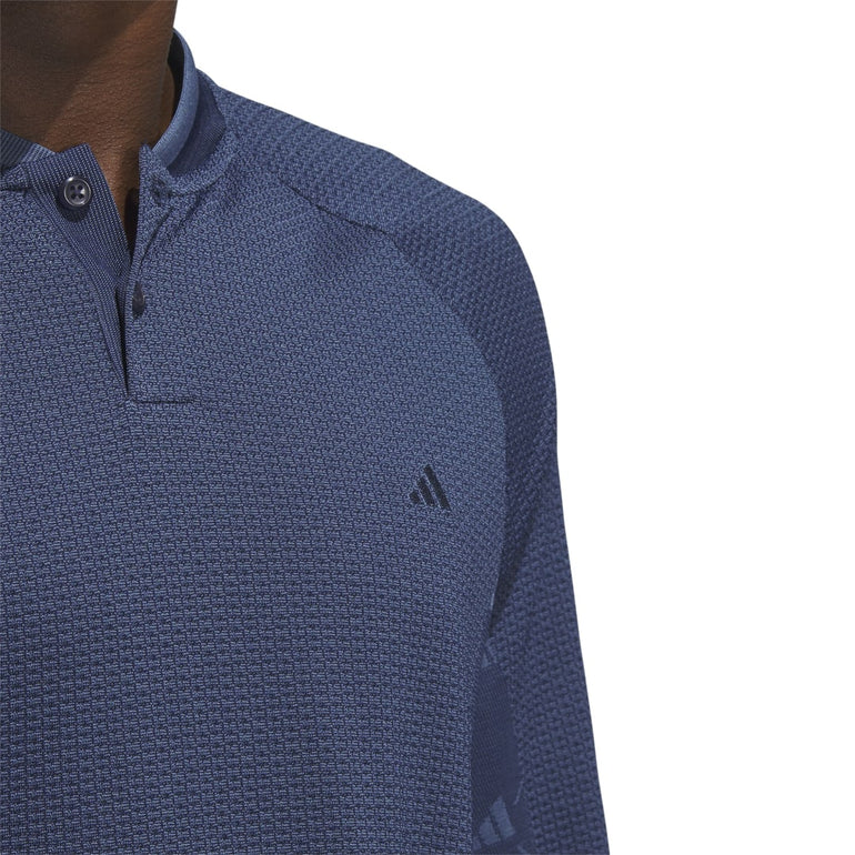 Adidas Men's Ultimate365 Tour PRIMEKNIT Long Sleeve Polo 2023 - Navy