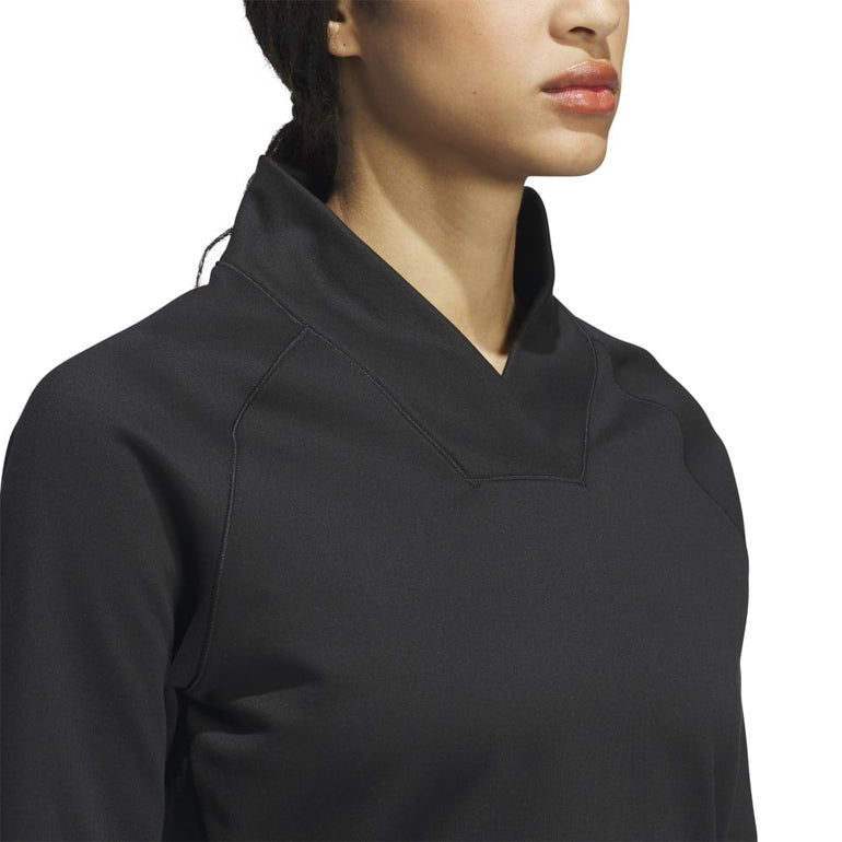 Adidas Women's Ultimate365 COLD.RDY Crossover Mock Shirt 24 - Black