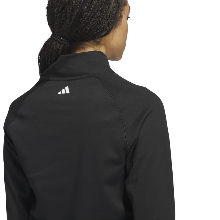 Adidas Women's Ultimate365 COLD.RDY Crossover Mock Shirt 24 - Black