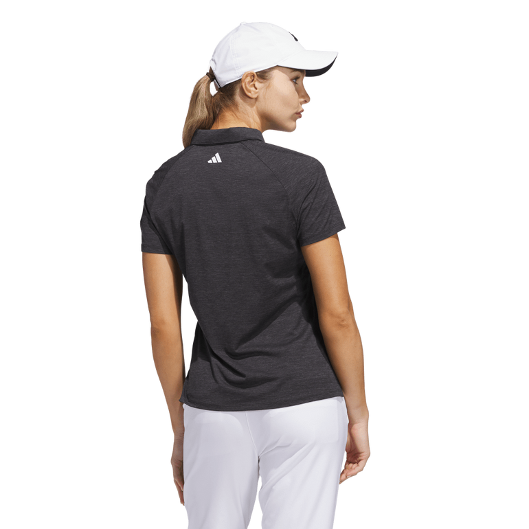 Adidas Women's Ultimate365 Heathered Twistknit Polo 25 - Black/Grey Four