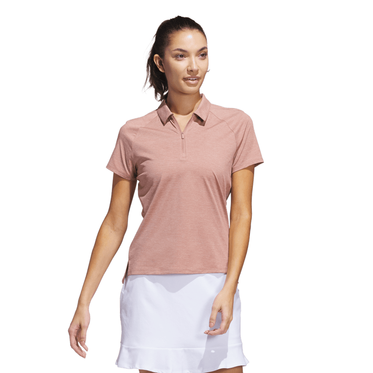 Adidas Women's Ultimate365 Heathered Polo 25 - Warm Clay
