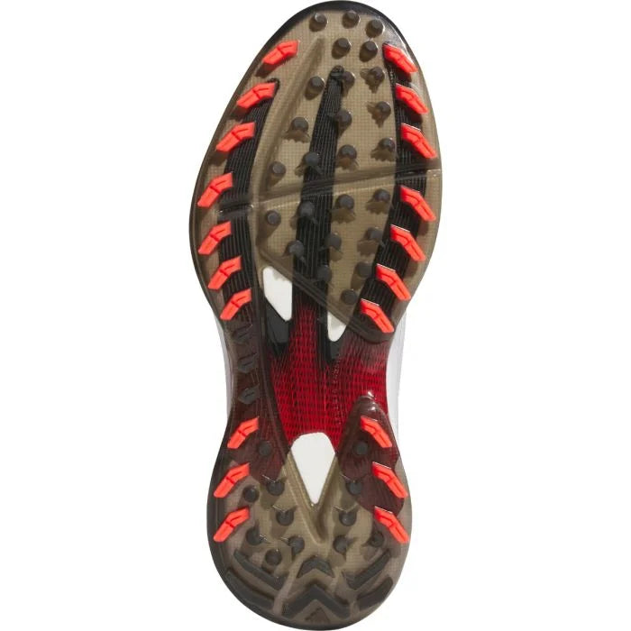 Adidas Men's Adizero ZG25 Spikeless Golf Shoes 25 - White/Red/Black