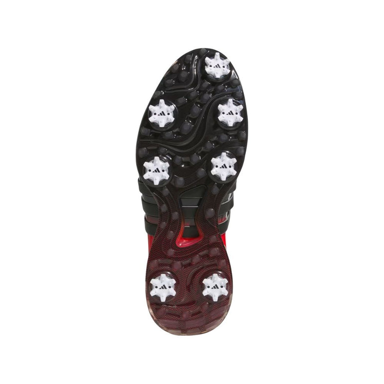 Adidas Men's Tour360 Spiked Golf Shoes 25 - White/Black/Red