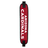Red and black golf bag strap with 'Arizona Cardinals' text on a white background