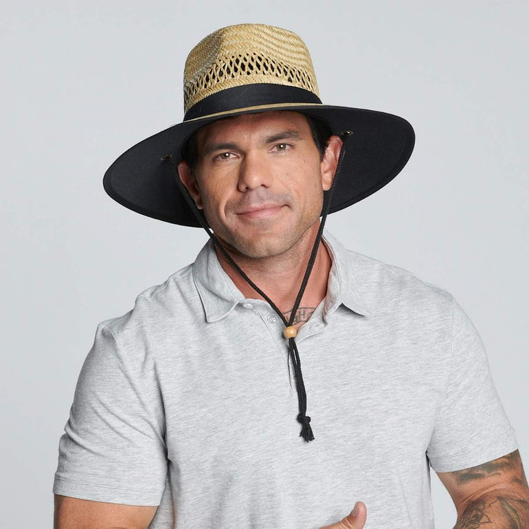 Backspin Men's Rush Straw Lifeguard Hat