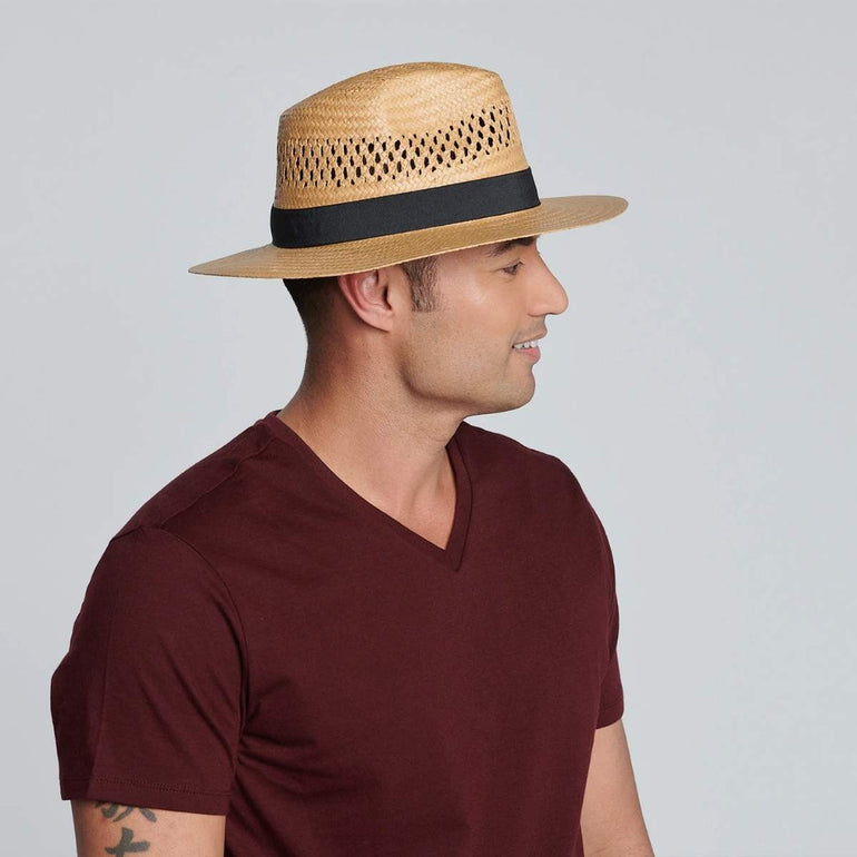 Backspin Men's Woven Paper Fedora