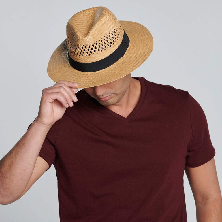 Backspin Men's Woven Paper Fedora