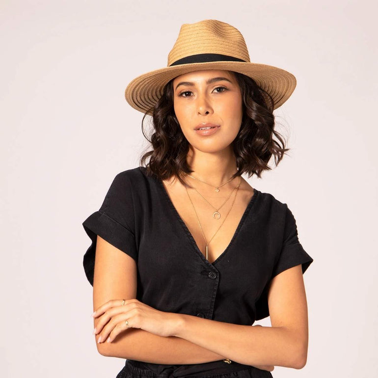 Backspin Women's Paper Braided Fedora