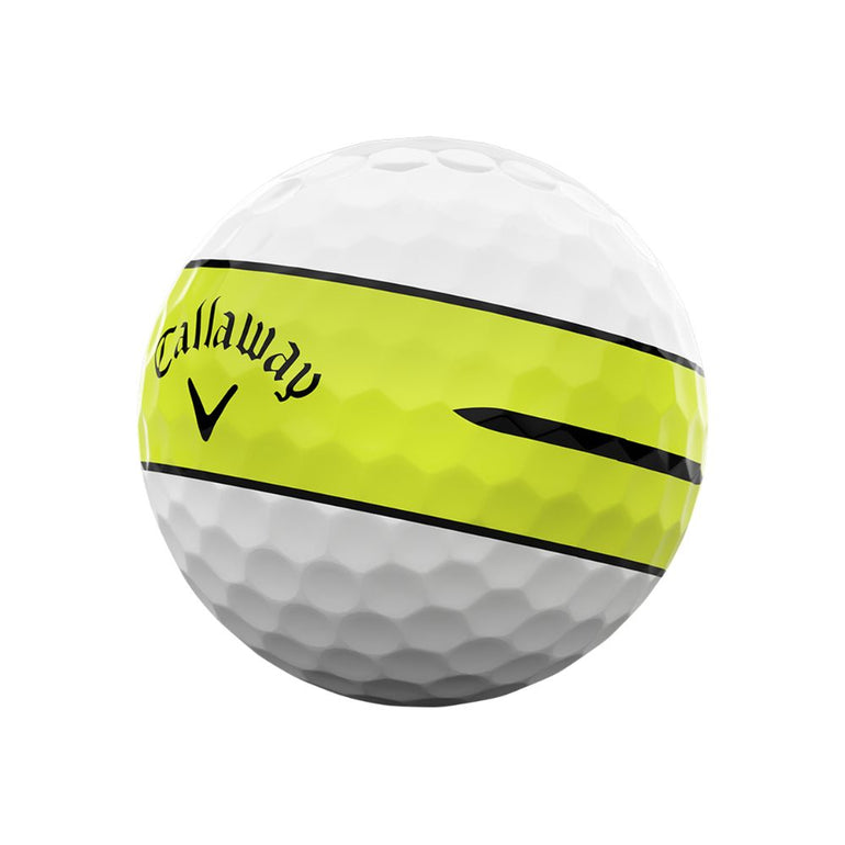 Callaway Chrome Soft 360 Yellow Stripe Golf Ball 2026