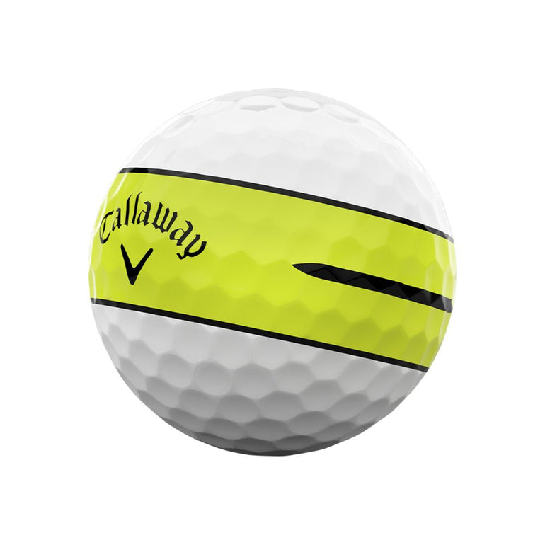Callaway Chrome Tour 360 Yellow Stripe Golf Ball 2026