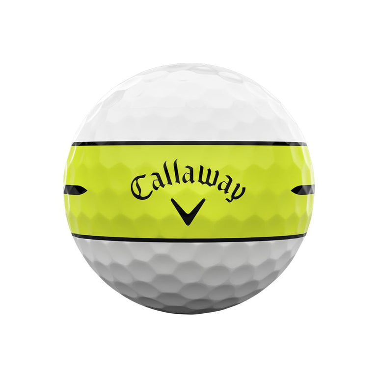 Callaway Chrome Tour 360 Yellow Stripe Golf Ball 2026