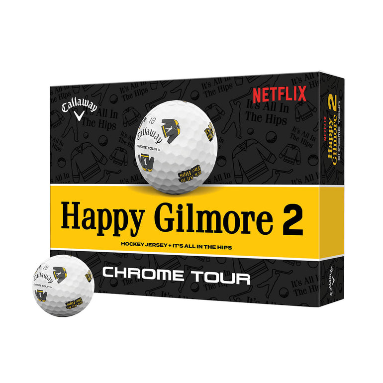 Callaway Chrome Tour Happy Gilmore 2 “It's All In The Hips” Golf Balls