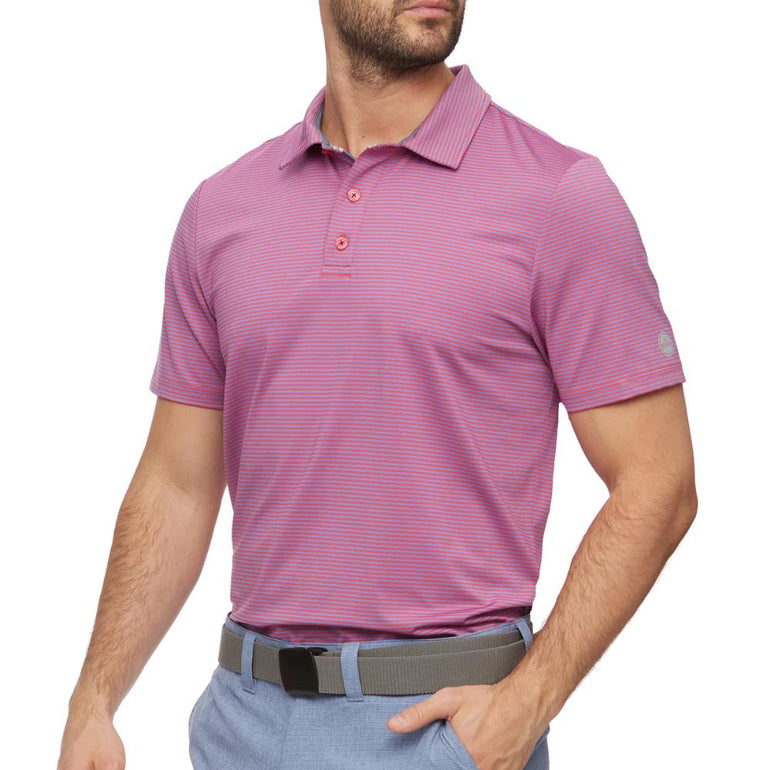 Flag & Anthem Men's Naples Striped Performance Polo