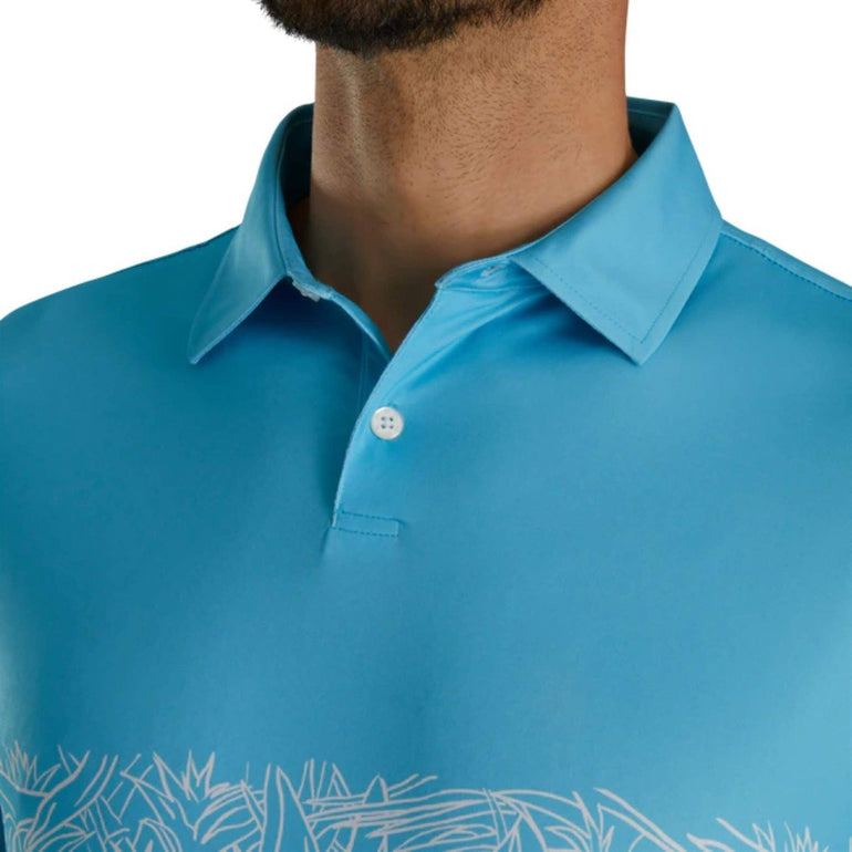 FootJoy Men's Tropical Chestband Polo 23 - Pool