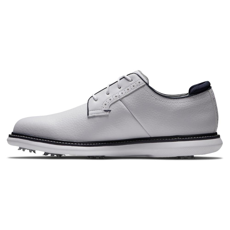 FootJoy Men's Traditions Blucher Golf Shoe - White 56938