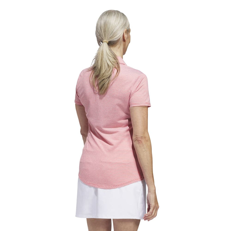 Adidas Women's Ultimate365 Jacquard Polo 24 - Collegiate Red