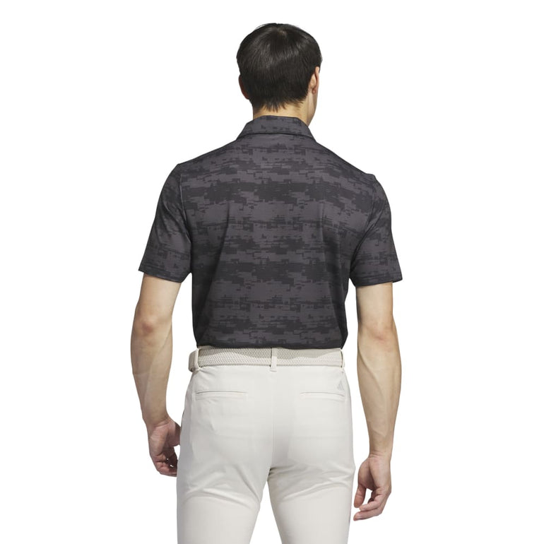 Adidas Men's Ultimate365 Heat.Rdy Stripe Polo 24 - Carbon/Black