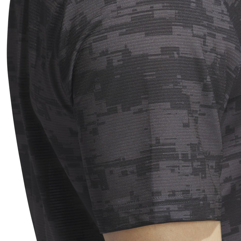 Adidas Men's Ultimate365 Heat.Rdy Stripe Polo 24 - Carbon/Black