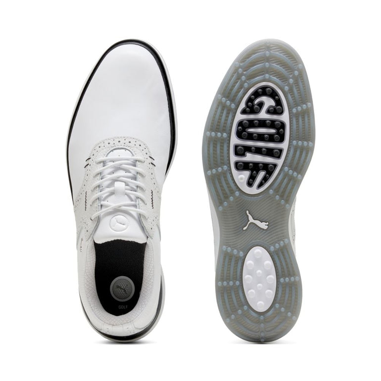 Puma Men's Avant Golf Shoe 25 - White/Ash Gray/Black