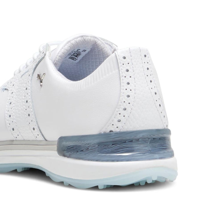 Puma Men's Avant Spikeless Golf Shoe 24 - White/Ash Gray/Icy Blue