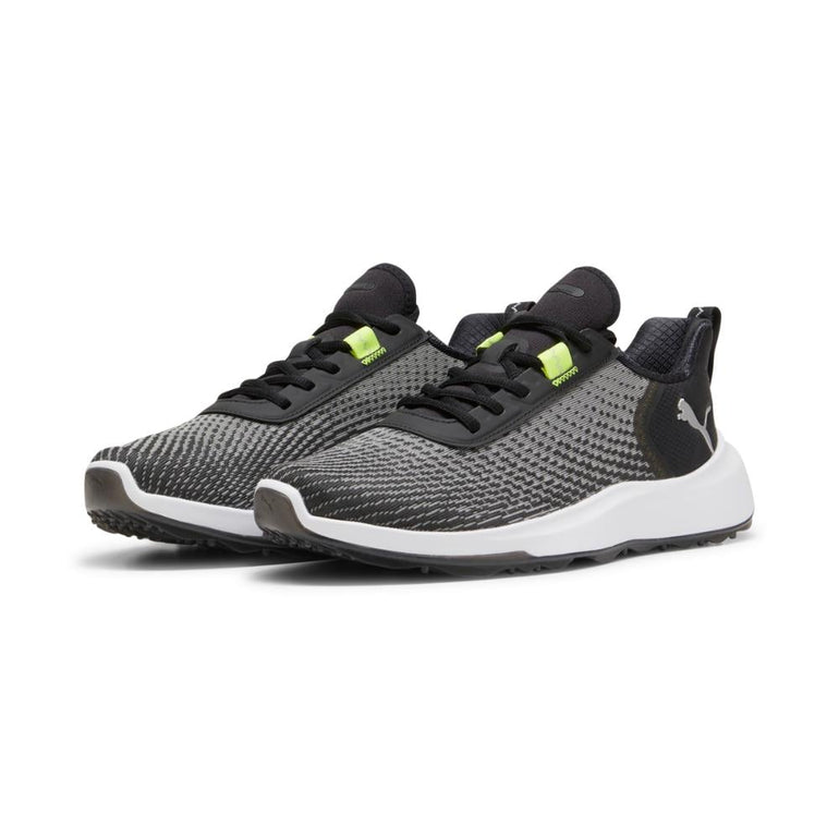 Puma Men's Fusion Crush Sport Spikeless Golf Shoe 24 - Black/Electric Lime