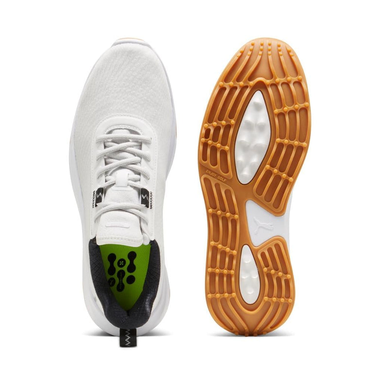 Puma Men's Fusion Crush Sport Spikeless Golf Shoe 24 - Feather Grey/Puma Black