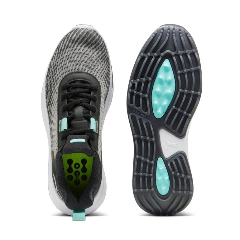 Puma Women's Fusion Crush Sport Spikeless Golf Shoe 24 - Black/Mint