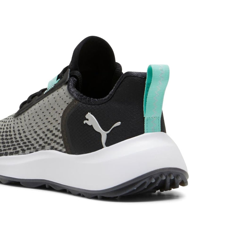 Puma Women's Fusion Crush Sport Spikeless Golf Shoe 24 - Black/Mint