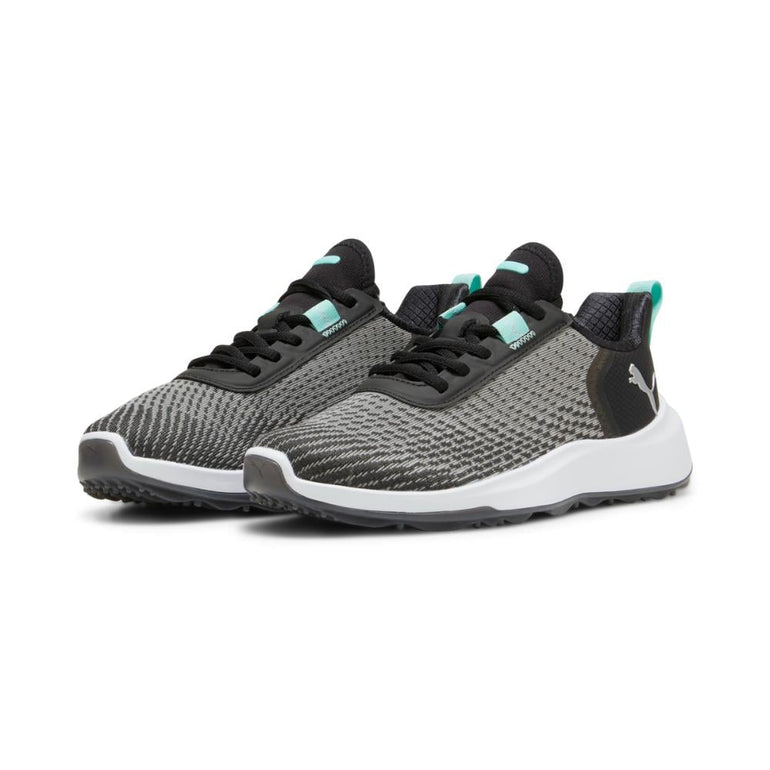 Puma Women's Fusion Crush Sport Spikeless Golf Shoe 24 - Black/Mint