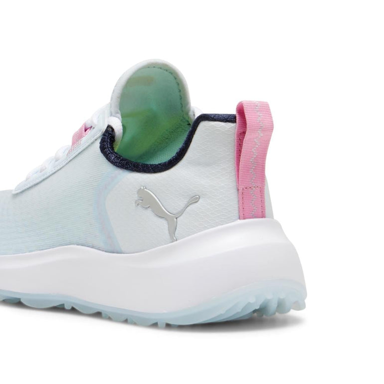 Puma Women's Fusion Crush Sport Spikeless Golf Shoe 24 - Icy Blue/Pink Icing