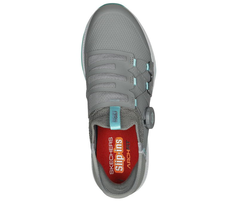 Skechers Women's Slip-ins: GO GOLF Elite 5 Golf Shoe - Gray/Aqua