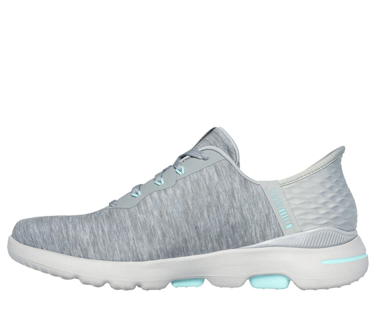 Skechers Women's Slip-ins: GO GOLF WALK 5 Golf Shoe - Gray/Aqua